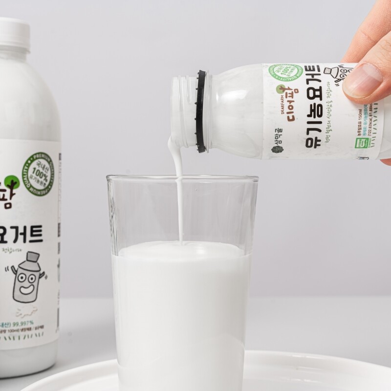 강원더몰,[라이브특가] 철원 삼막골목장 디어팜 유기농 수제요거트 3종(가당, 무가당, 블루베리)